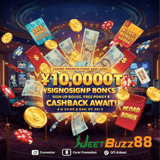 Casino Promotions 2025 Latest: ₹10,000 Sign-Up Bonus, Free Spins & Cashback Await! 2 Casino Promotions 2025 Latest: ₹10,000 Sign-Up Bonus, Free Spins & Cashback Await!